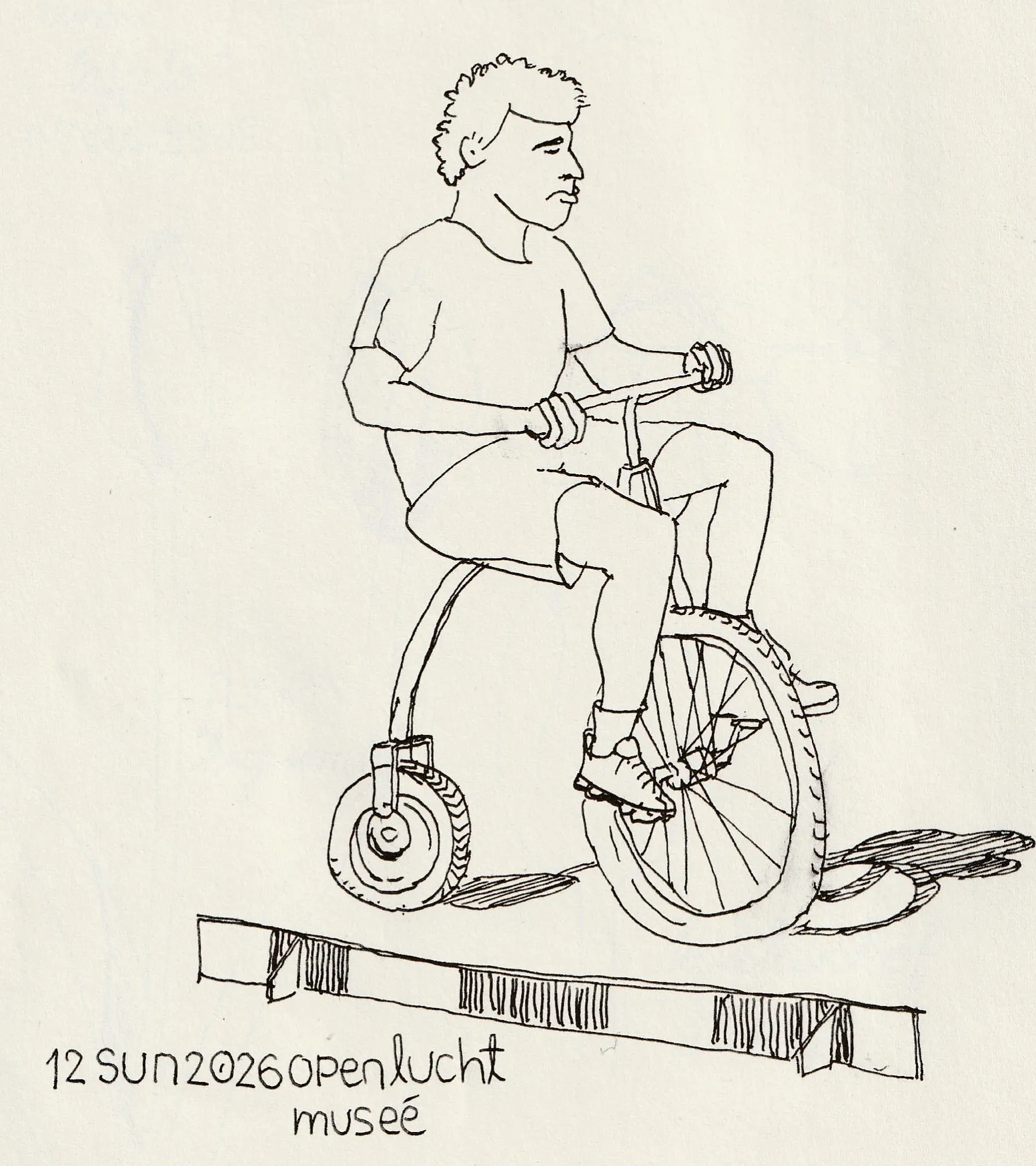 One wheel, Openlucht Musee